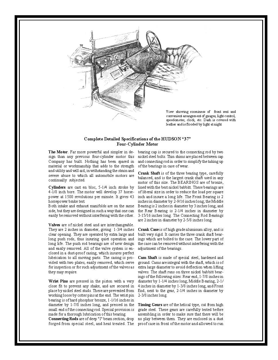 1913 Hudson Instruction Book Page 5